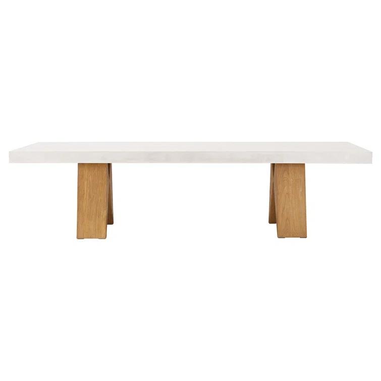 Seasonal Living Perpetual Rectangular Concrete Outdoor Dining Table