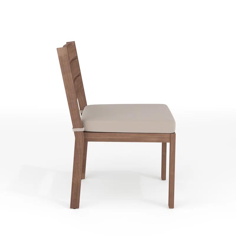 Martha Stewart Martha Stewart Bedford All-Weather Stacking Patio Side Dining Chair With Seat Cushion