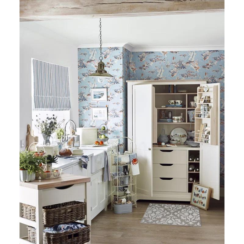 Laura Ashley Laura Ashley Mayhew Light Gray/White Area Rug