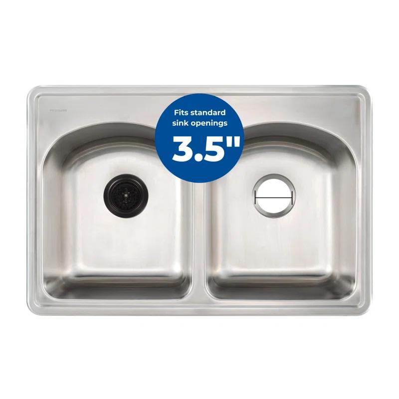 Mr. Scrappy 21-DSB-ORB Kitchen Sink Drain Assembly with Twist Lock Basket Strainer