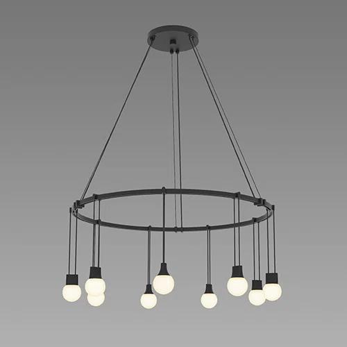 SONNEMAN Suspenders 9 - Light Dimmable LED Wagon Wheel Chandelier