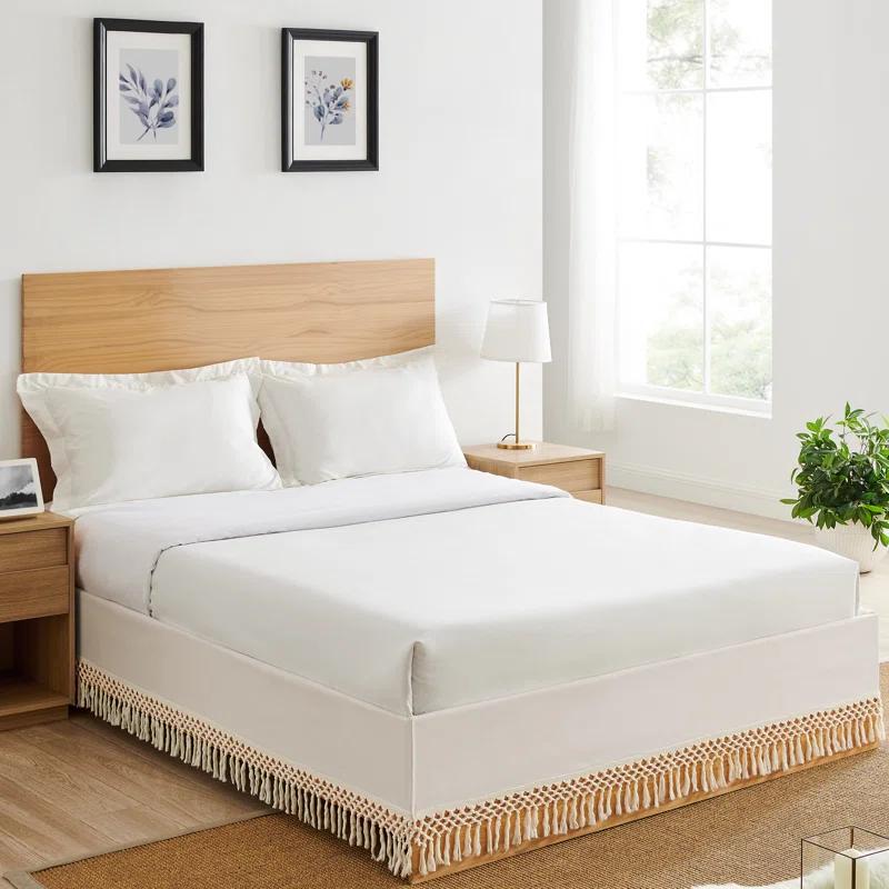 Sweet Jojo Designs Boho Fringe Macrame 14" Bed Skirt by Sweet Jojo Designs