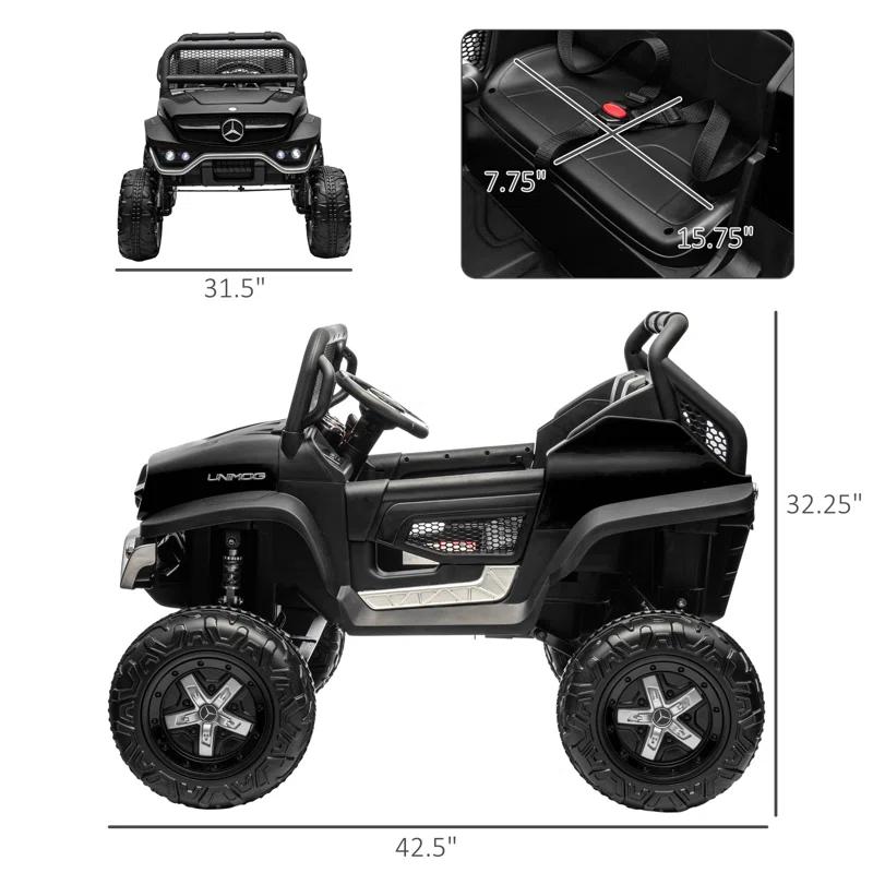 Aosom Aosom 2 Seater All-Terrain Vehicles Battery Powered Ride On with Remote Control