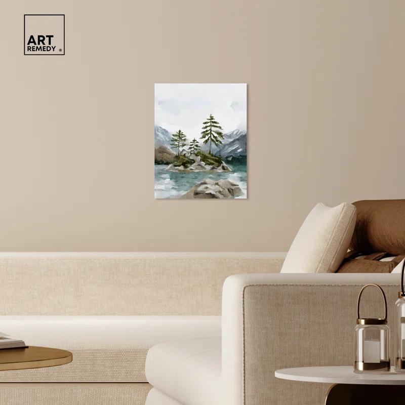 Art Remedy Cold Winter Lake