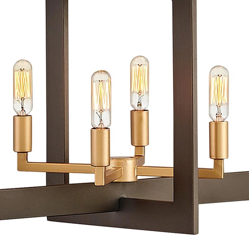 Hinkley Anders 8 - Light Candle Style Square / Rectangle Chandelier