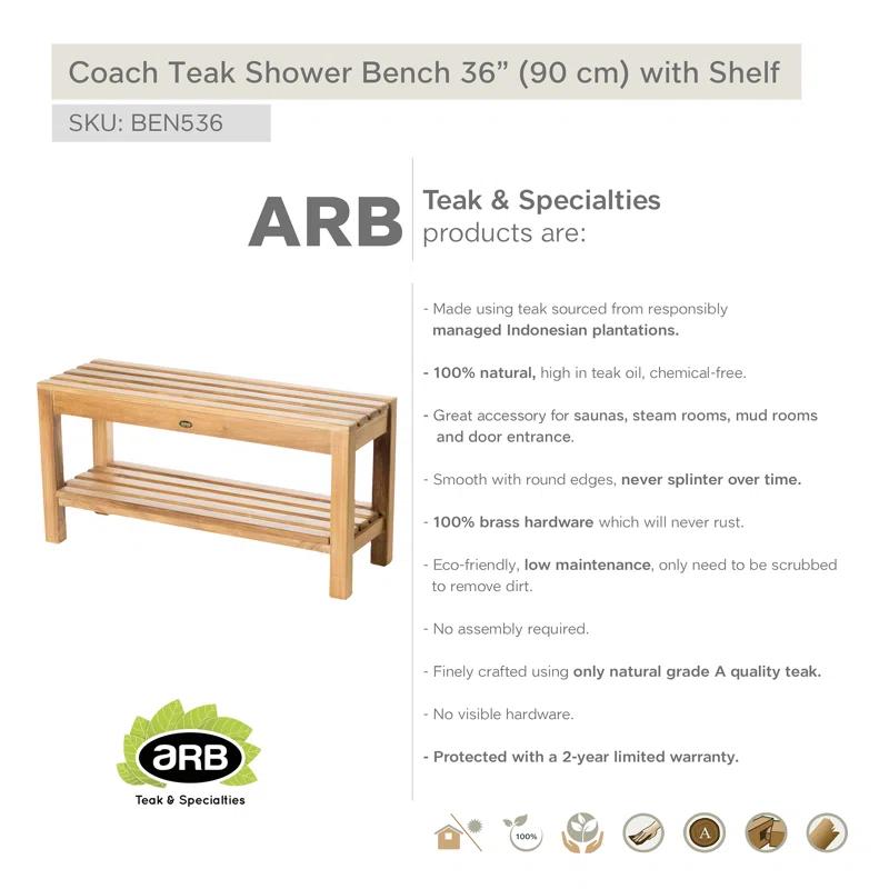 Teak Shower Bench
