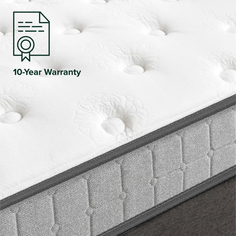 Zinus Zinus 8” Medium Comfort Support Cooling Gel Hybrid Mattress