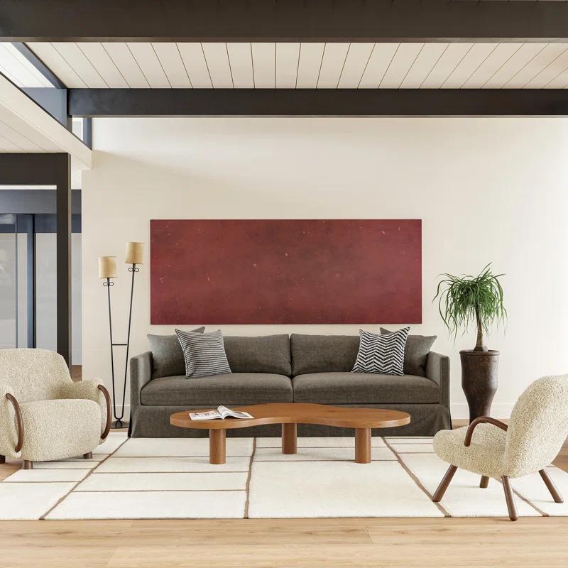 Ivy Bronx Brega Geometric New Zealand Wool Area Rug