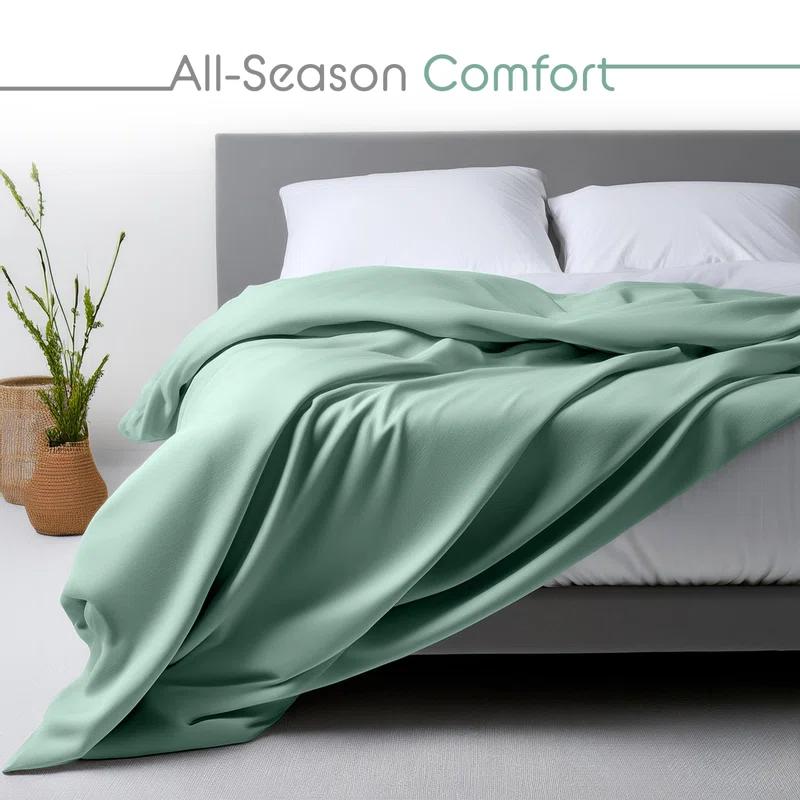 Vellux Vellux Solid Jersey Knit Sheets - Cotton Blend, Deep Pocket, Ultra Soft
