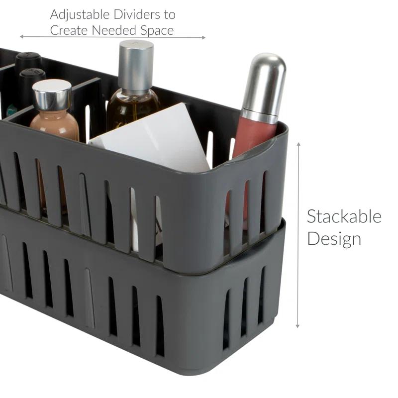 Simplify Adjustable Office Drawer Organizer (Set of 4)