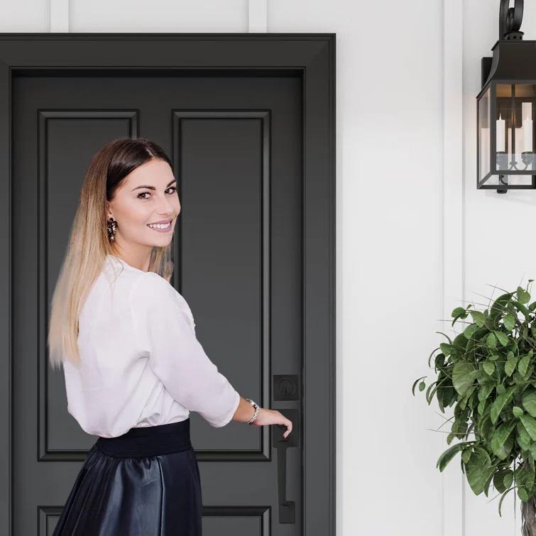 Mega Handles TOBELLE SQUARE Door Lock, Keyless Interior Door Handle Set for Hallway, Closet, Bathroom, Door Lever Interior, Lock, Door Handle - Heavy Duty Design