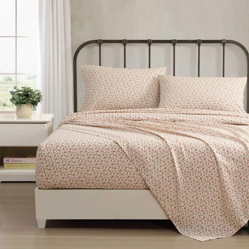 Laura Ashley Laura Ashley Printed Cotton Percale Sheet Set