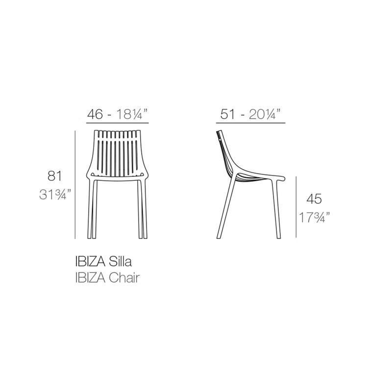 Vondom Ibiza Stacking Side Chair (Set of 4)