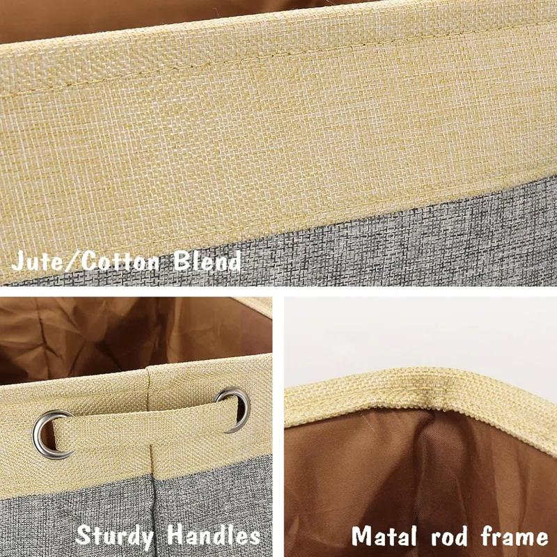 Archie & Oscar™ Dog Toy Basket, Collapsible Dog Toy Bin Box With Comfortable Handles, Large Dog Toy Storage Organizer For Dog Accessories, Pet Toys, Dog Coat & Clothing