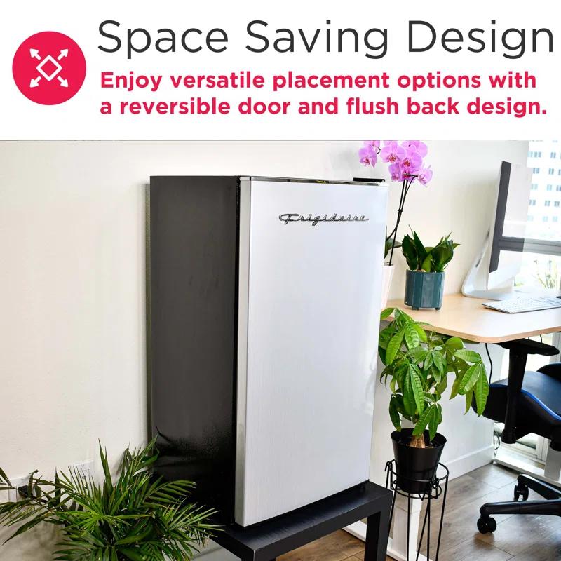 FRIGIDAIRE 3.2 Cu. Ft. Compact Fridge, Mini Refrigerator, Stainless Steel, Platinum Series & Reviews | Wayfair