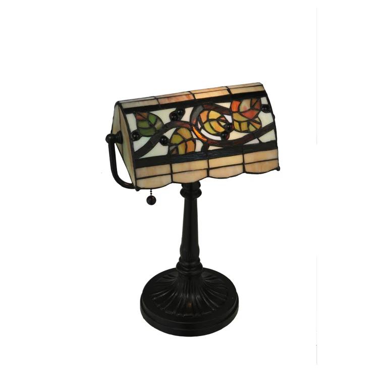 Meyda Lighting Meyda Tiffany & Stained Glass Metal Bankers Lamp