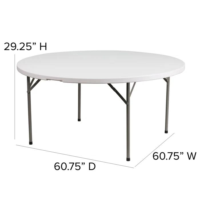 Flash Furniture Noah Round Plastic Event Folding Table