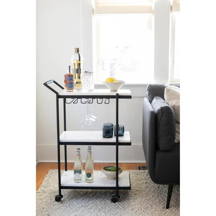 Laval Marble Bar Cart (24")