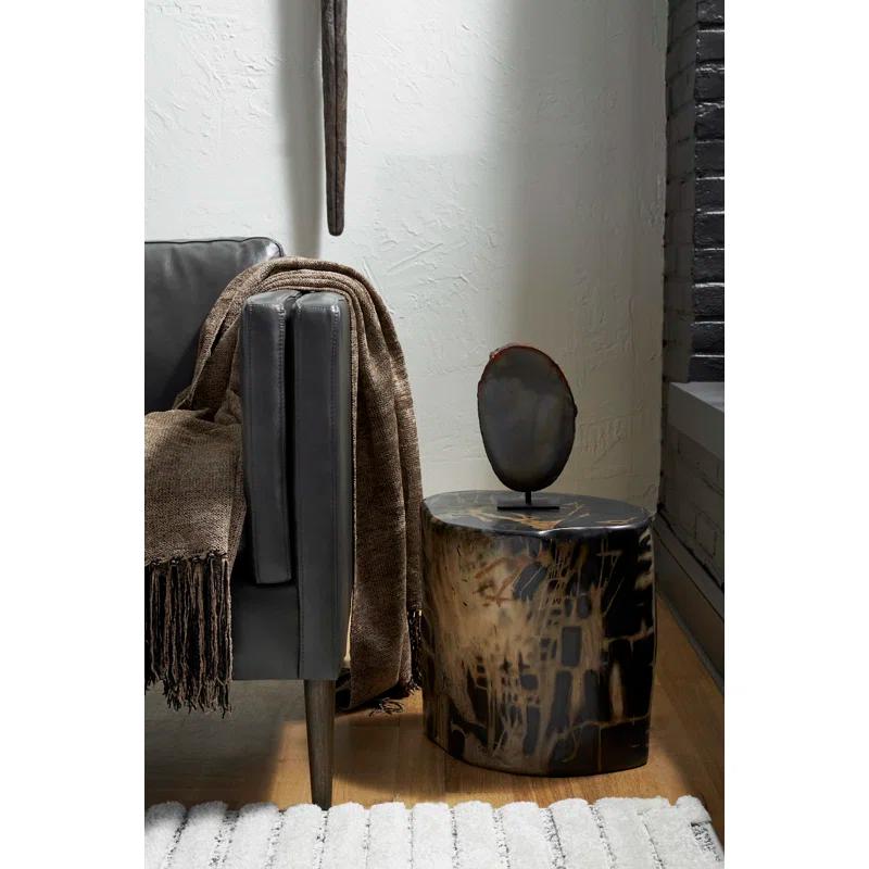 Phillips Collection Cast Naturals Petrified Resin Accent Stool