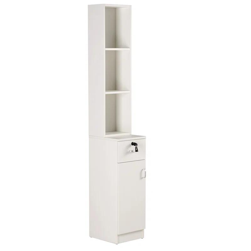 MCombo Locking Wall Mount Salon Styling Station Drawer Storage