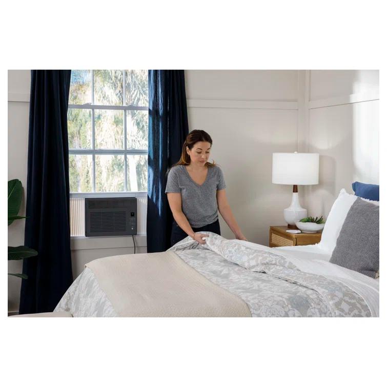 GE Appliances GE 6,000 BTU Electronic Window Air Conditioner For Small Rooms Up To 250 Sq Ft., Black