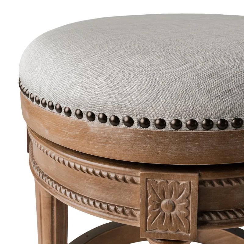 Maven Lane Maven Lane Pullman Backless Stool with Fabric Upholstery
