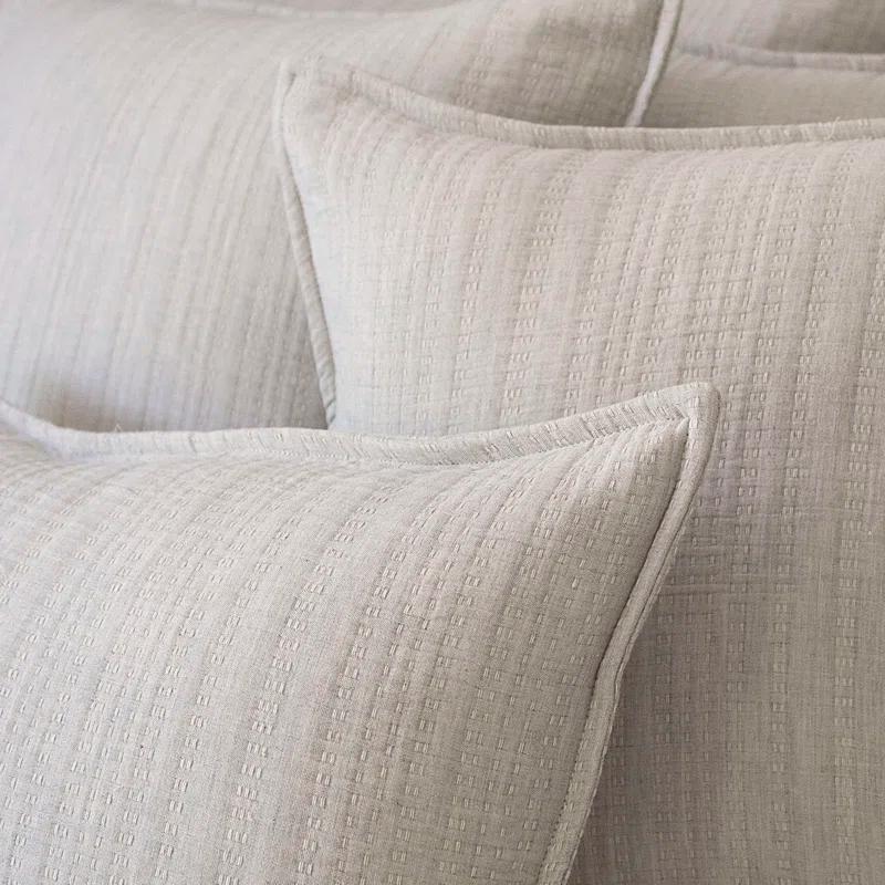 6ix Tailors Fine Linens Payton Cotton Pick Stitch Quilt Set