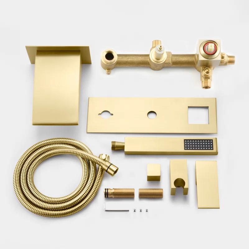 sumerain S2121BGW 1 Handle Bathroom Waterfall Faucet with Diverter