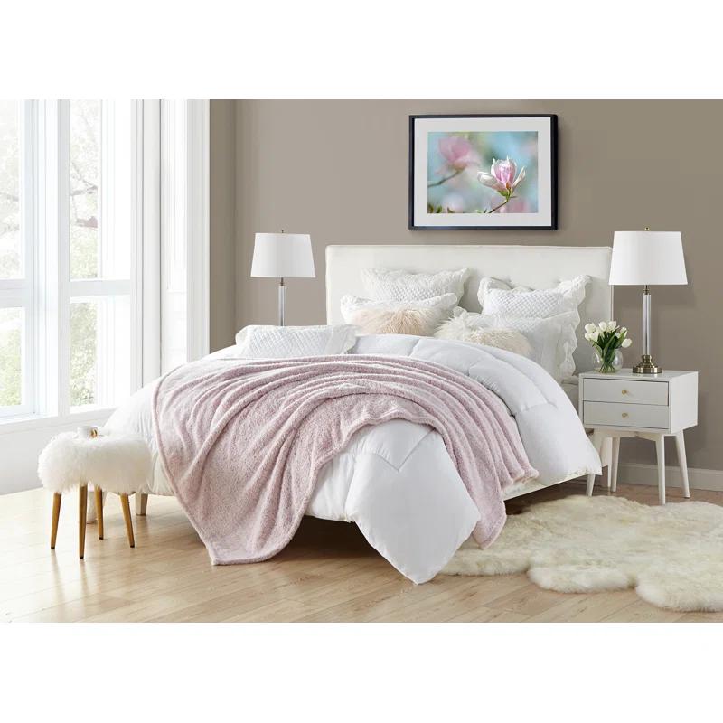 Swift Home Ultra Plush Solid and Frost Tip Throw Blanket