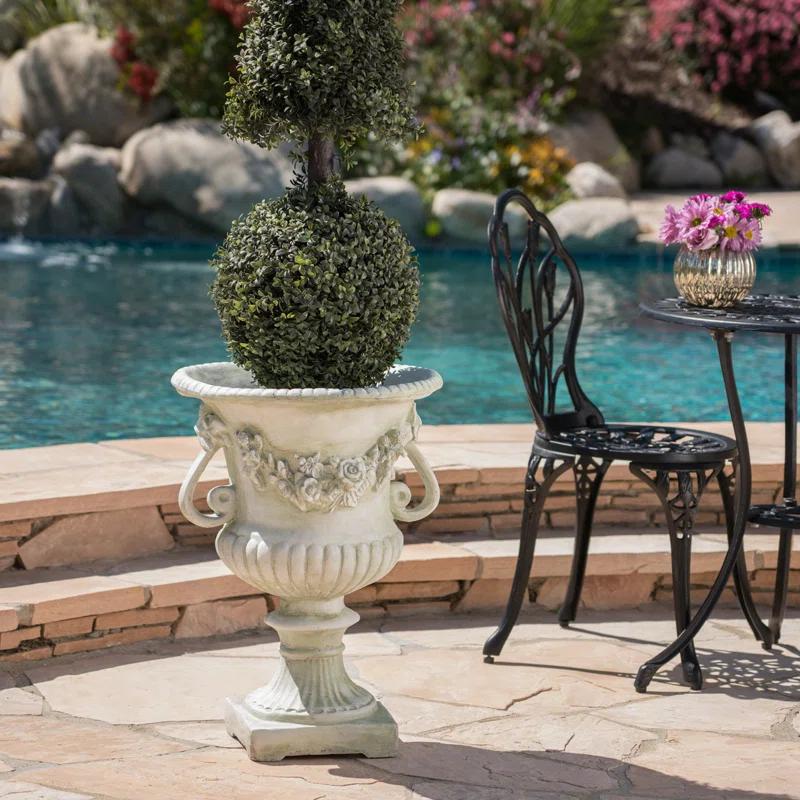 Fleur De Lis Living Exquisite Decorative Urn for Transforming Outdoor Spaces into Paradise