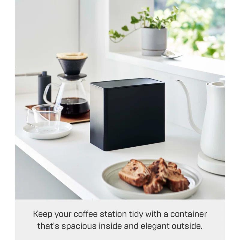 Yamazaki Home Coffee Filter Case, Polypropylene, Lid