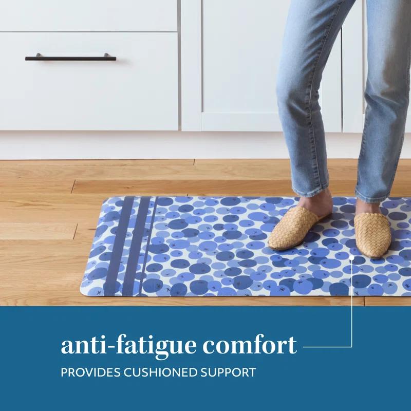 Sur La Table Kitchen Essentials SUR LA TABLE KITCHEN ESSENTIALS Fresh Blueberries Fruit Kitchen Mat Blue/White