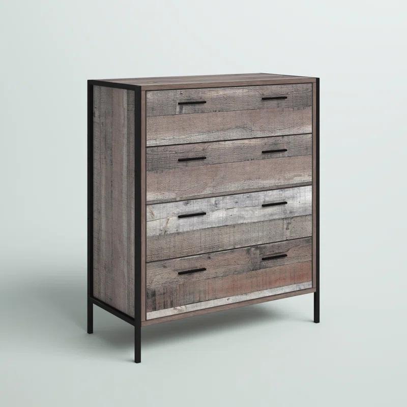 Steelside™ Shelby 33'' W 4 - Drawer Dresser