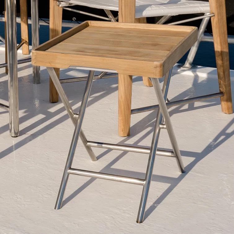 Westminster Teak Square Outdoor Folding Side Table