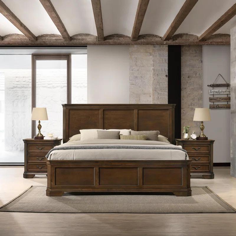 Winston Porter Traditional 3-Piece Wood Bedroom Set