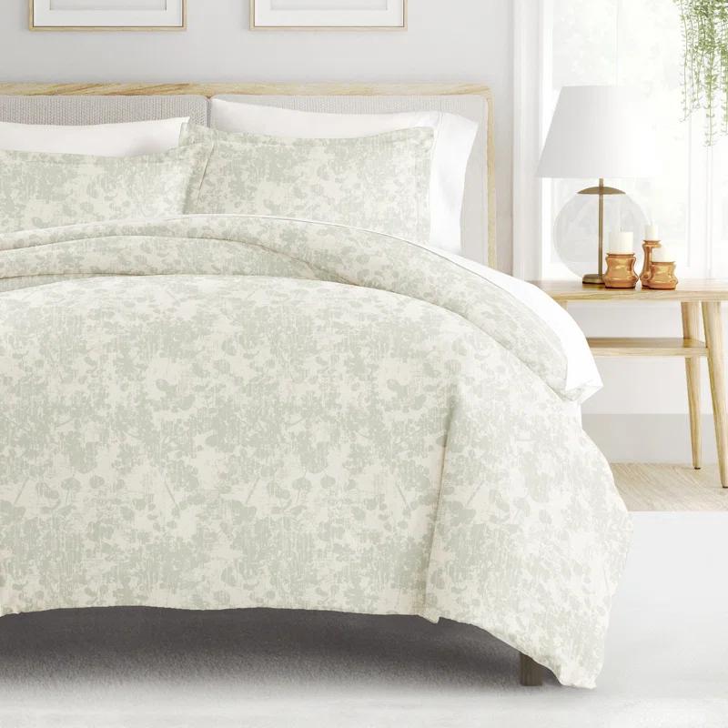 Becky Cameron Patterned Ultra Soft 3 Piece Duvet Cover Set - Serenity