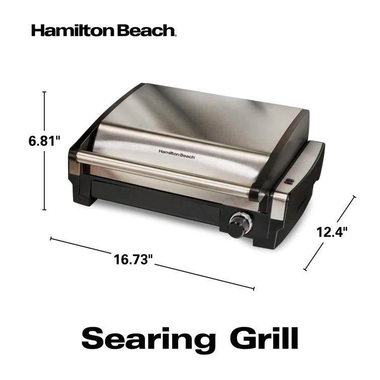 Hamilton Beach Hamilton Beach® Searing Grill Nonstick Cooking Plate Stainless Steel