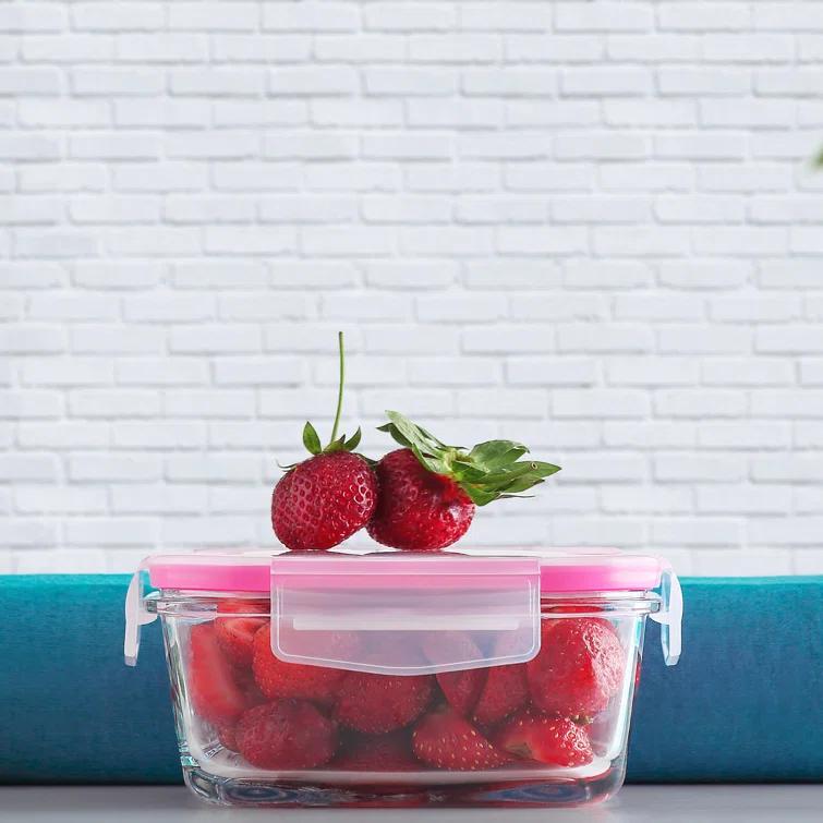 LAV Fresco Glass Food Storage - Set of 3 Containers and 3 Lids