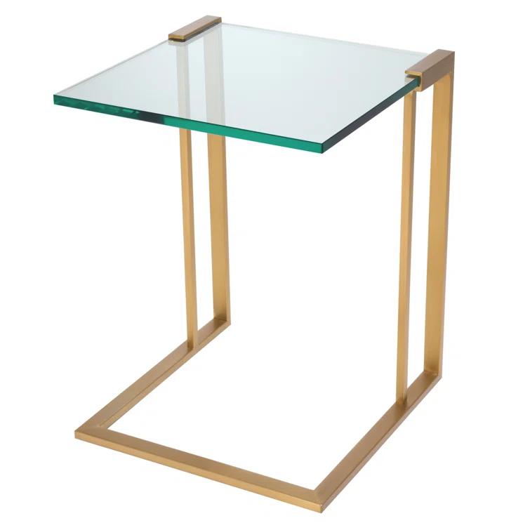Eichholtz Perry Glass Top End Table