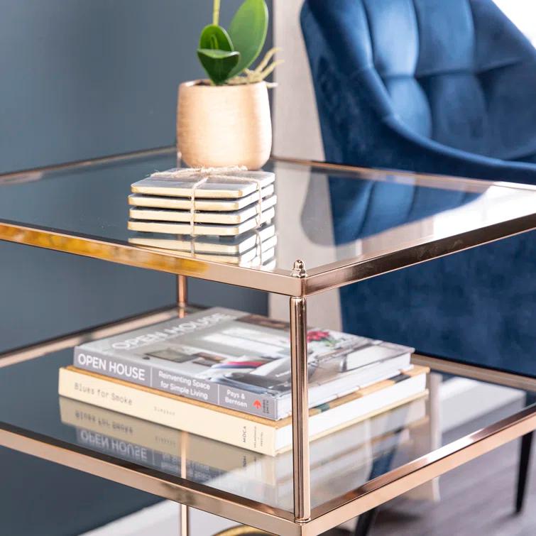 Wade Logan® Gosport Glass Top End Table