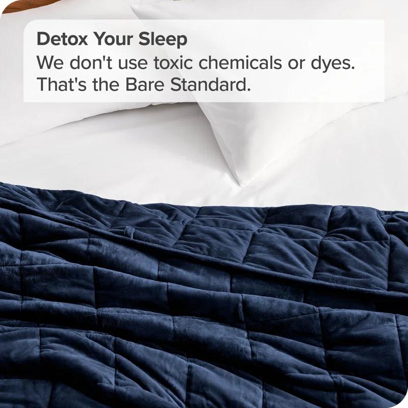 Bare Home Minky Fleece Weighted Blanket