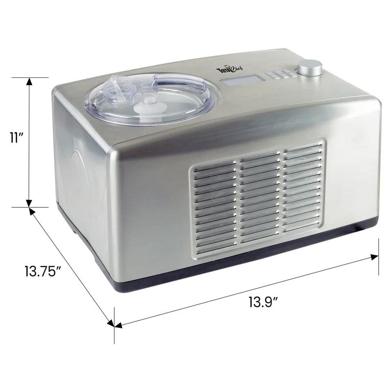 Total Chef 2 in 1 Automatic 1.6 Qt. Ice Cream Maker, 1.5L Yogurt Maker