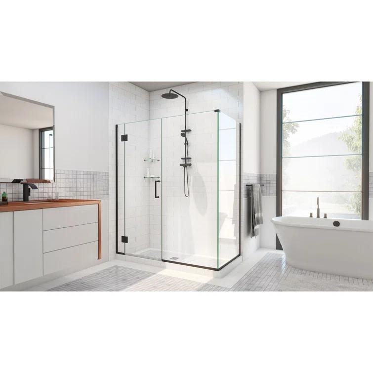 DreamLine Unidoor-X 64" x 72" Rectangle Hinged Shower Enclosure E1283030-09