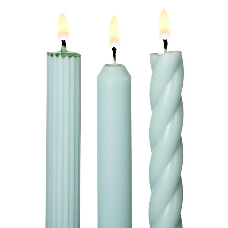 ILLUME Beautifully Done Unscented Assorted Candle Tapers 3-Pack