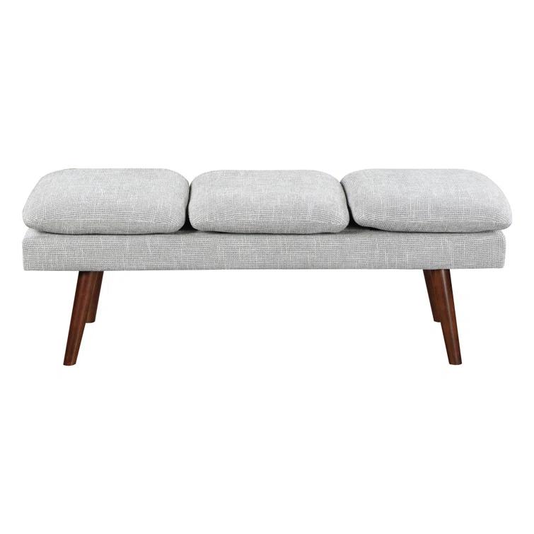 George Oliver Raynika 54" Mid-Century Bench