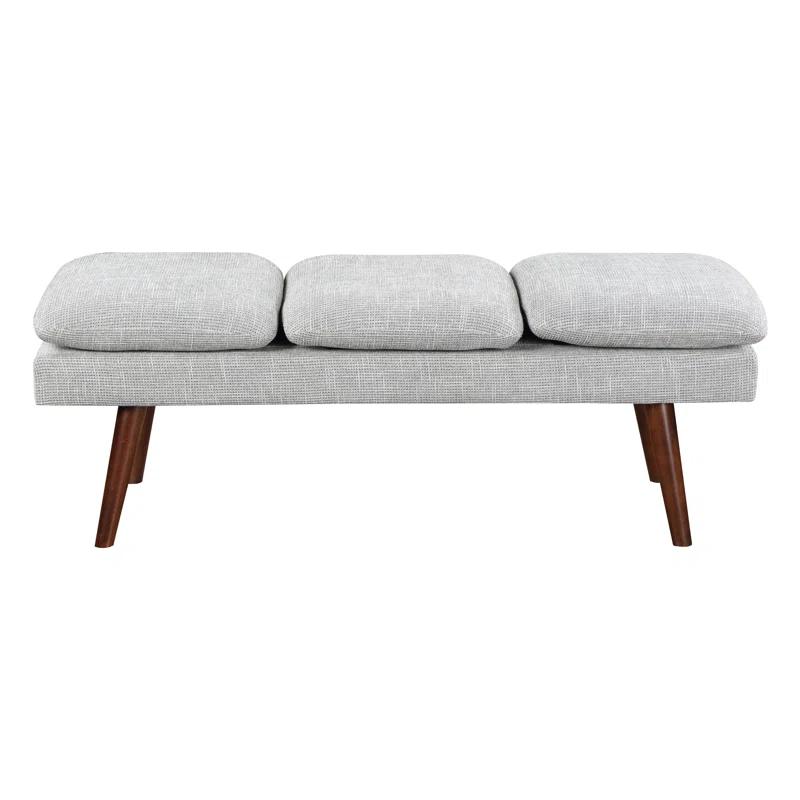George Oliver Raynika 54" Mid-Century Bench