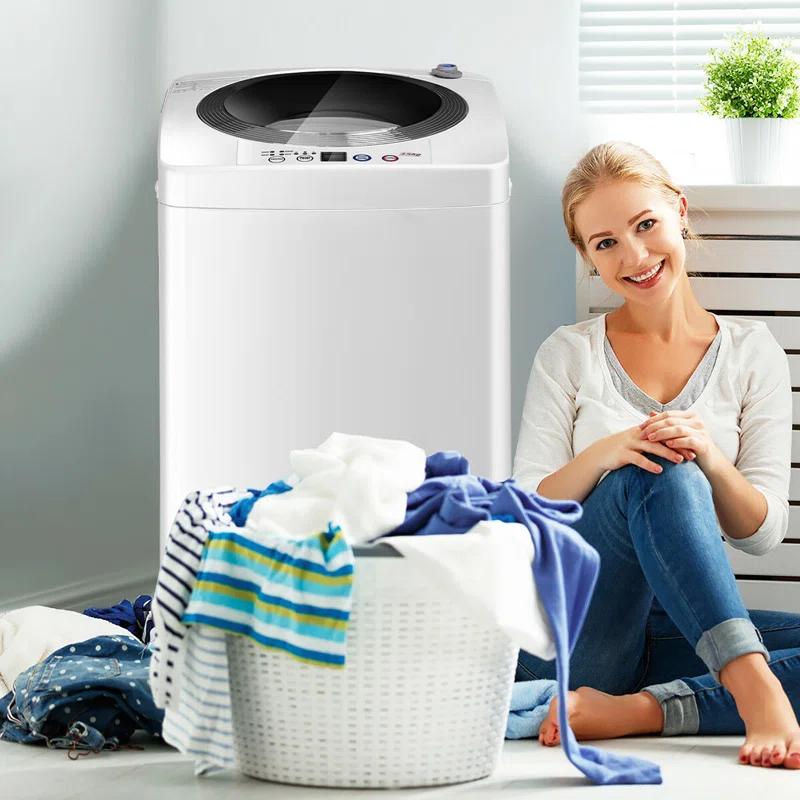 Costway Costway 0.79 cu. ft. High Efficiency Portable Washer in White