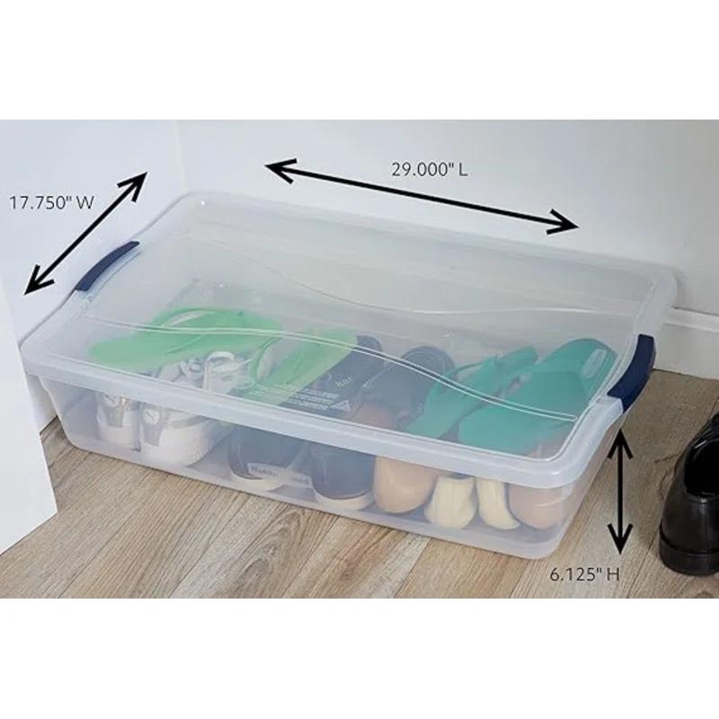 BEACHWATER POOL & SPA, LLC Rubbermaid Cleverstore Clear Storage Bins with Lids