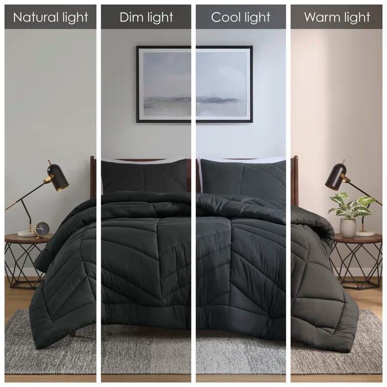 Intelligent Design Remy Quilted Chevron Comforter Set