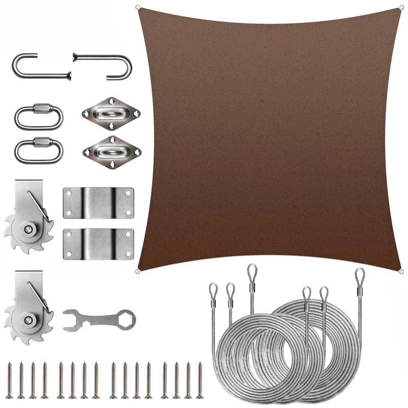 ColourTree Waterproof 9.5' x 9.5' Square Shade Sail